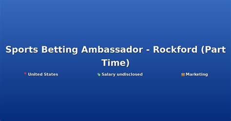 sports betting ambassador.